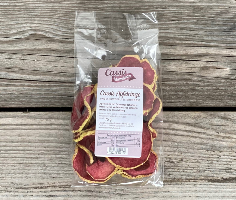 [CAS] Cassis-Apfelringe 75g
