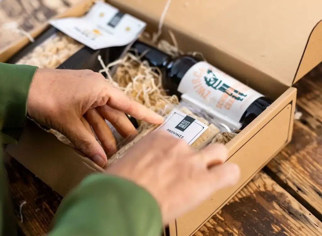 Konfektionierung zum Geschenkset