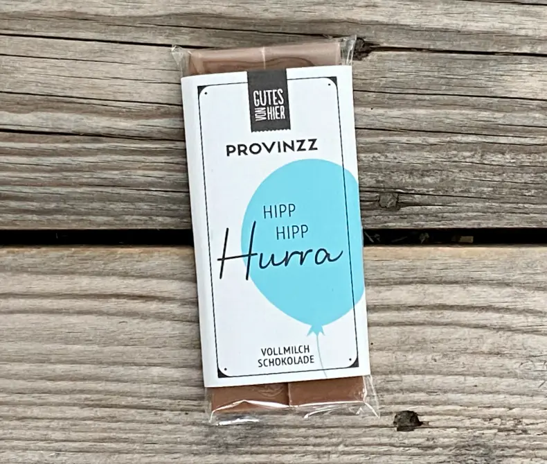 Provinzz Schokolade Hipp Hipp Hurra 50g