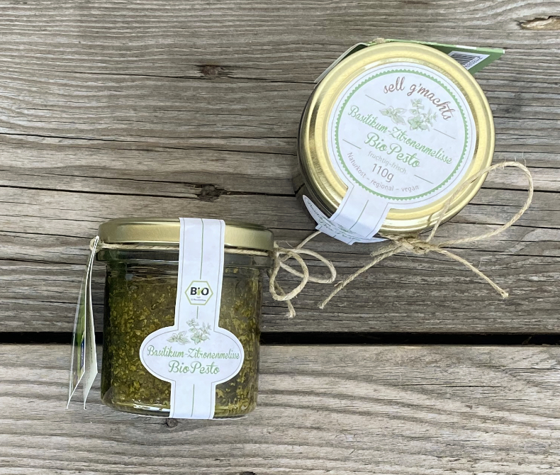 Basilikum Zitronenmelisse Pesto (110g)