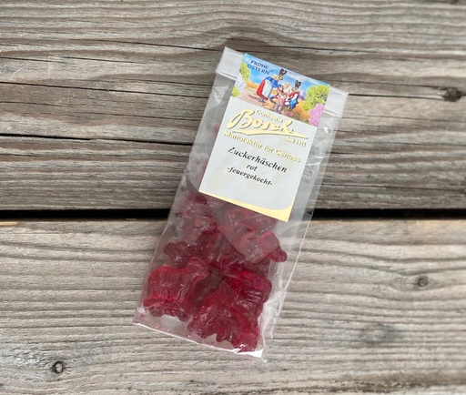 [CB] Feuergekochte Zuckerhäschen - Rot  75g
