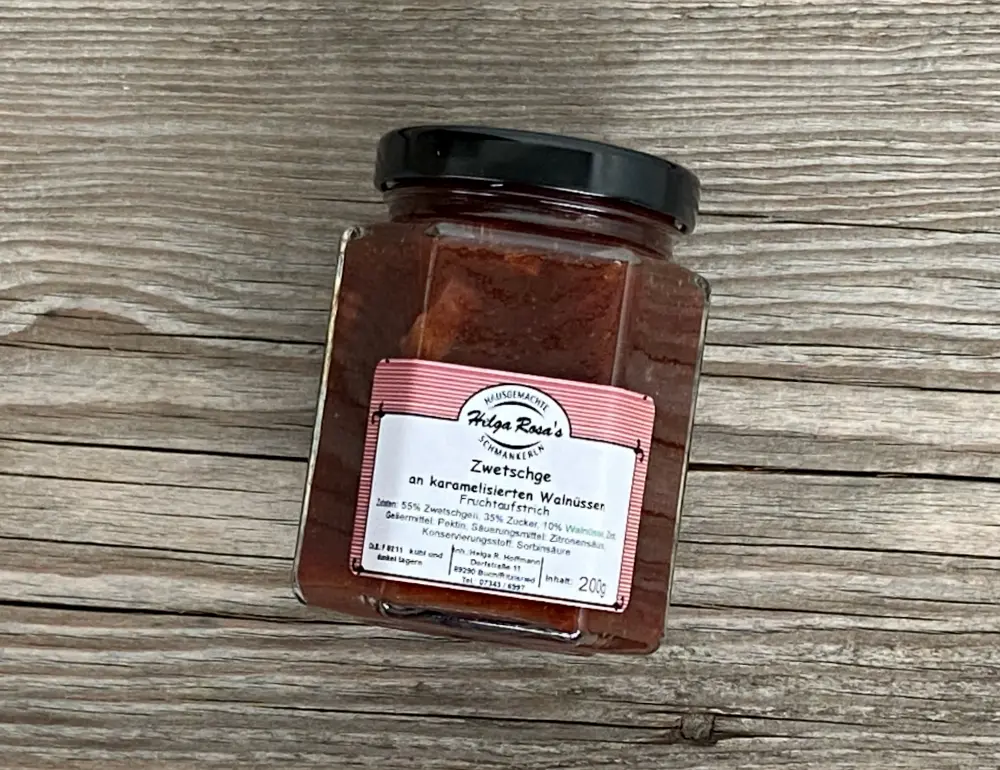 Helga Rosas Zwetschge mit Walnuss, Fruchtaufstrich (200g)