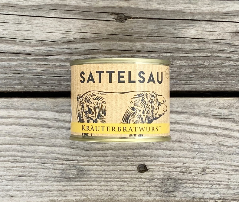 Sattelsau Kräuterbratwurst mit Sonnenblumen (200g)
