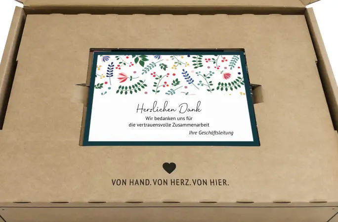 Gutes von hier Grußkarte bedruckt